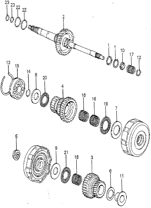 1982 prelude ** 2 DOOR HMT HMT MAINSHAFT (2) diagram 1982 prelude ** 2 DOOR HMT HMT MAINSHAFT (2) diagram