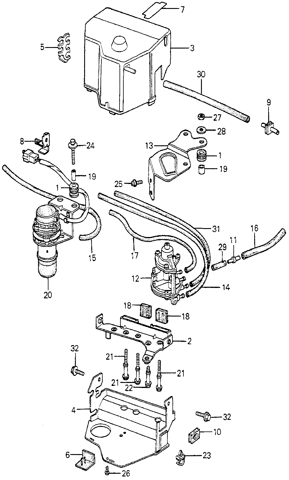 18751-PB3-680 - TUBE, CONTROL BOX (NO.2)