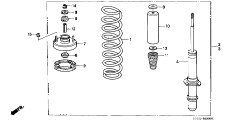 1997 CIVIC Coupe HX 5-Spd Man - 49 State Emissions (KA) | Front Shock ...