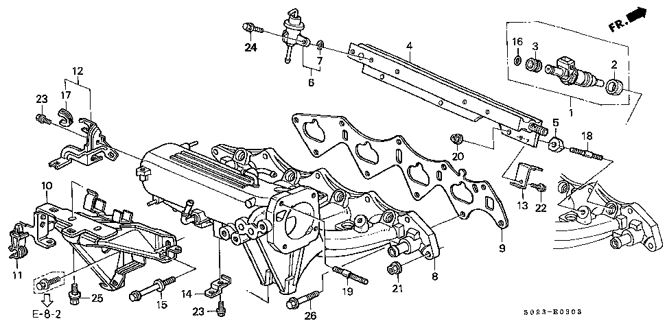 32741-P2T-000 - STAY A, ENGINE WIRE HARNESS