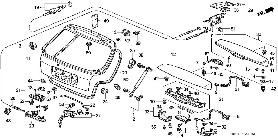 74861-S00-A01 - CYLINDER, TRUNK