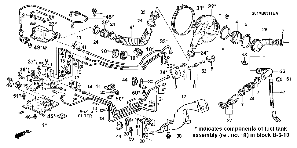 17542-S1G-000 - PLATE, FUEL JOINT
