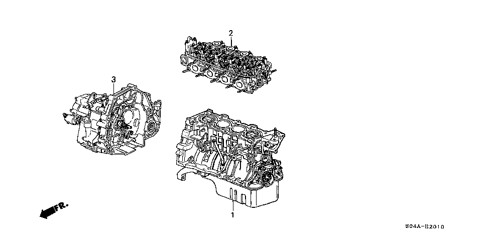 10003-P2P-A33 - GENERAL ASSY., CYLINDER HEAD