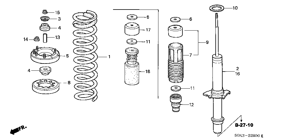 51621-S84-A01 - WASHER, SHOCK ABSORBER MOUNTING