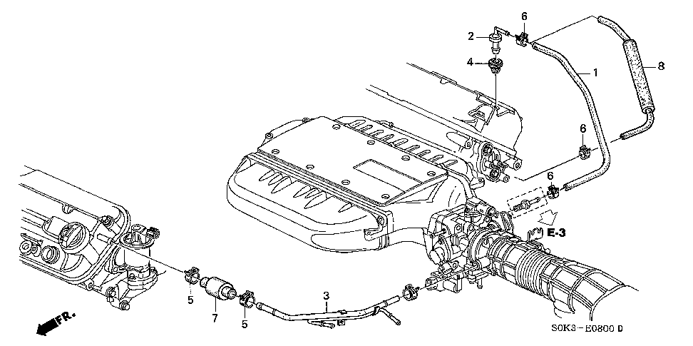 17137-P8E-A00 - PIPE, BREATHER