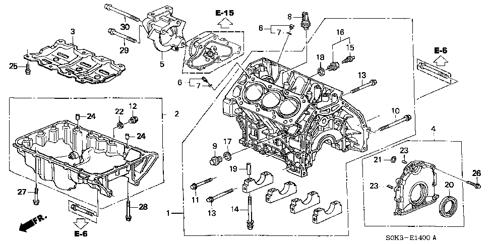 11910-P8C-A00 - BRACKET, ENGINE MOUNTING