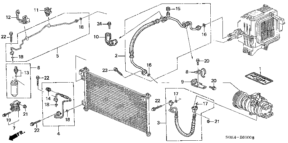 80352-S84-A00 - BRACKET, LIQUID TANK