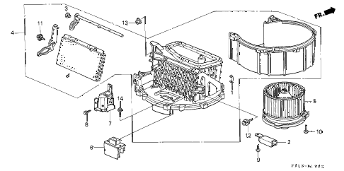 Honda online store : 2000 crv heater blower parts