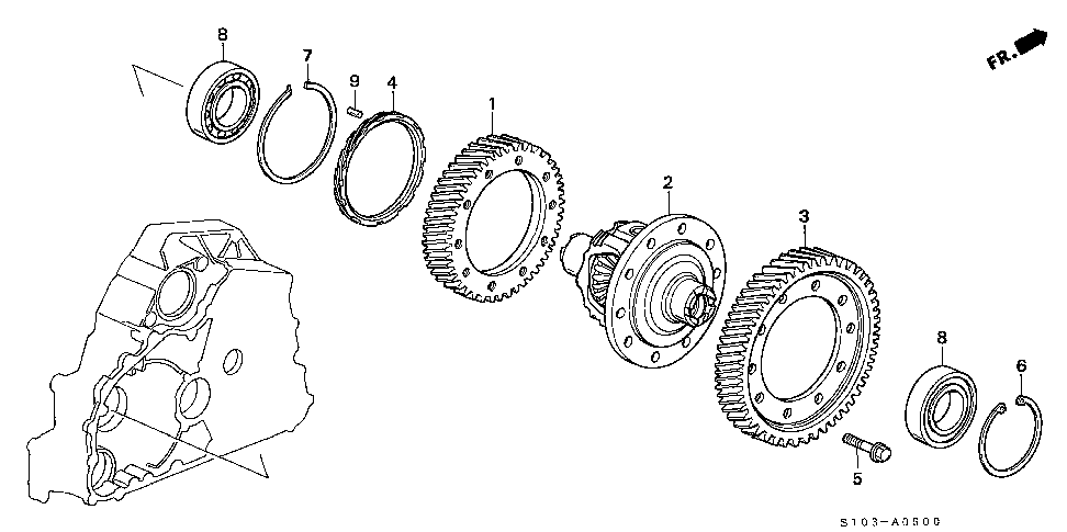 41100-P4T-305 - DIFFERENTIAL