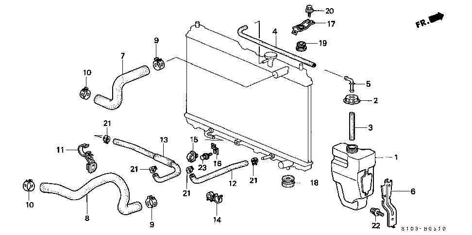 19519-P3F-901 - CLAMP, WATER HOSE