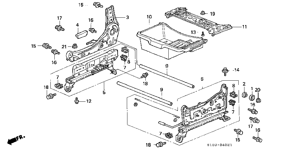 81396-S10-A01 - GUIDE, BOX (LOWER)