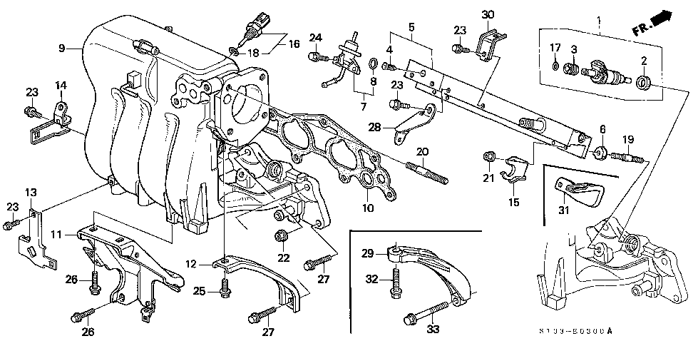 17132-P3F-000 - STAY, IN. MANIFOLD
