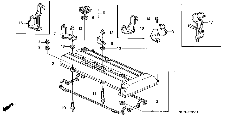 12310-P75-A10 - COVER, CYLINDER HEAD