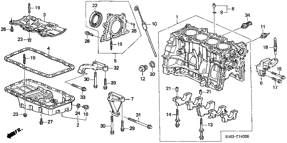 11910-P3F-000 - BRACKET, ENGINE MOUNTING
