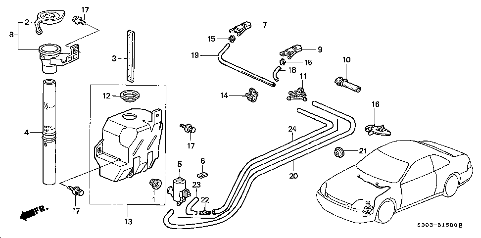 76841-SS0-A01 - TANK, WASHER
