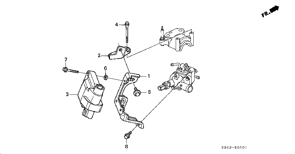 30502-P13-A00 - BRACKET, IGNITION COIL