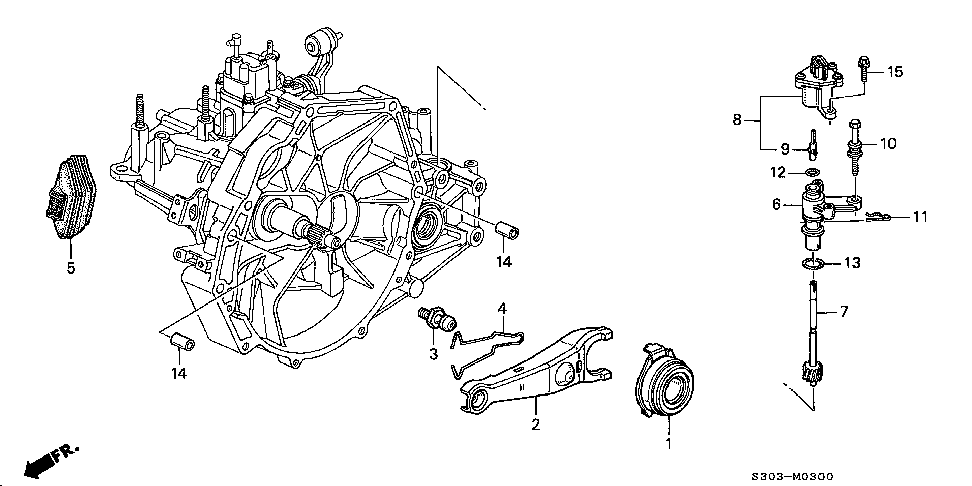 22821-P0S-000 - FORK, CLUTCH RELEASE