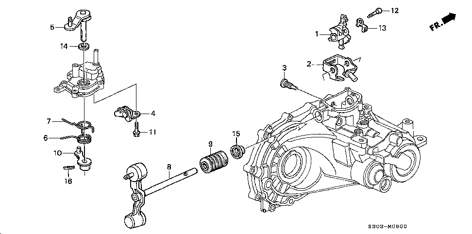 24470-PX5-000 - LEVER, SHIFT