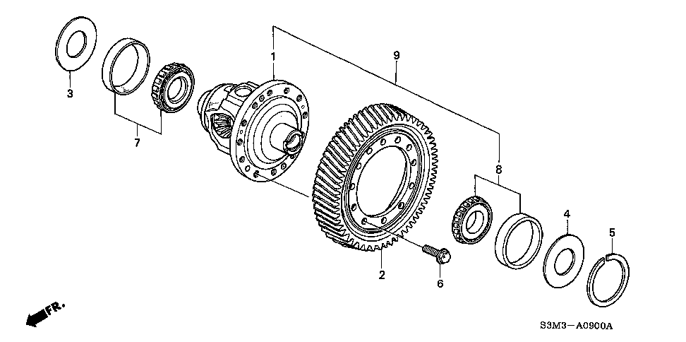 41100-P7T-315 - DIFFERENTIAL