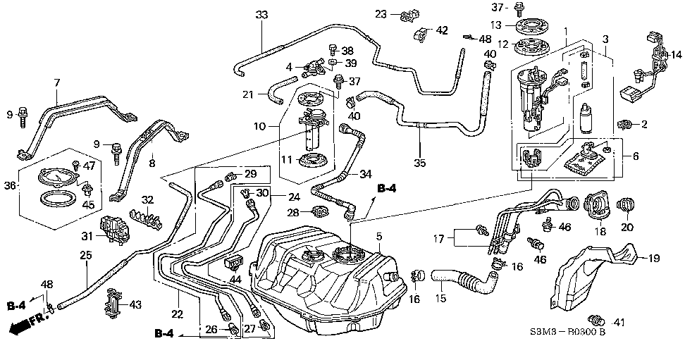 17668-S3M-A00 - COVER, FUEL FILLER PIPE