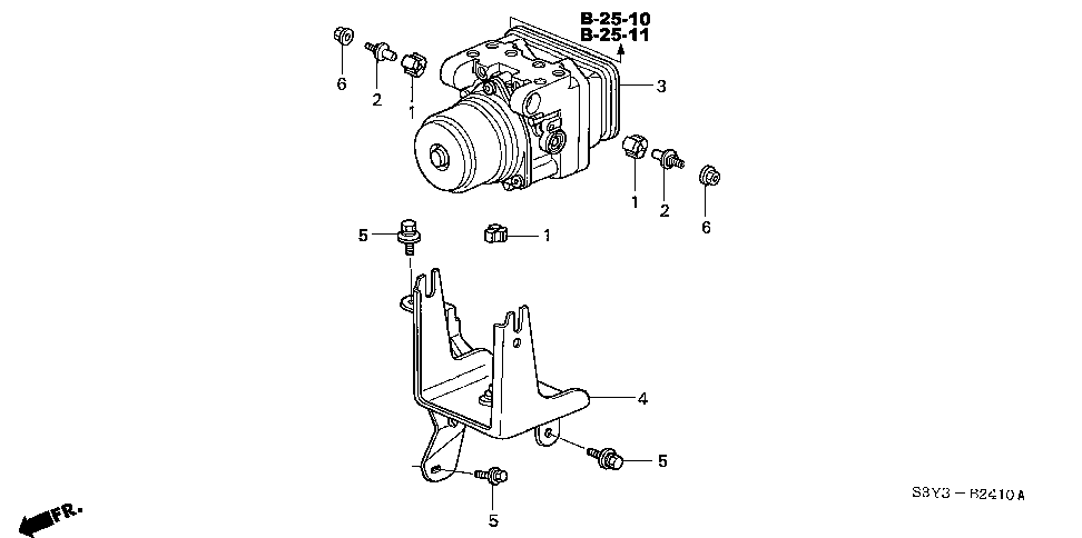57102-S2A-003 - BOLT, ABS MOUNTING