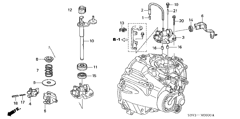 24470-PHR-000 - LEVER, GEARSHIFT