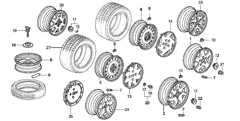 42700-SM1-A61 - DISK, WHEEL (15X4T) (TOPY)