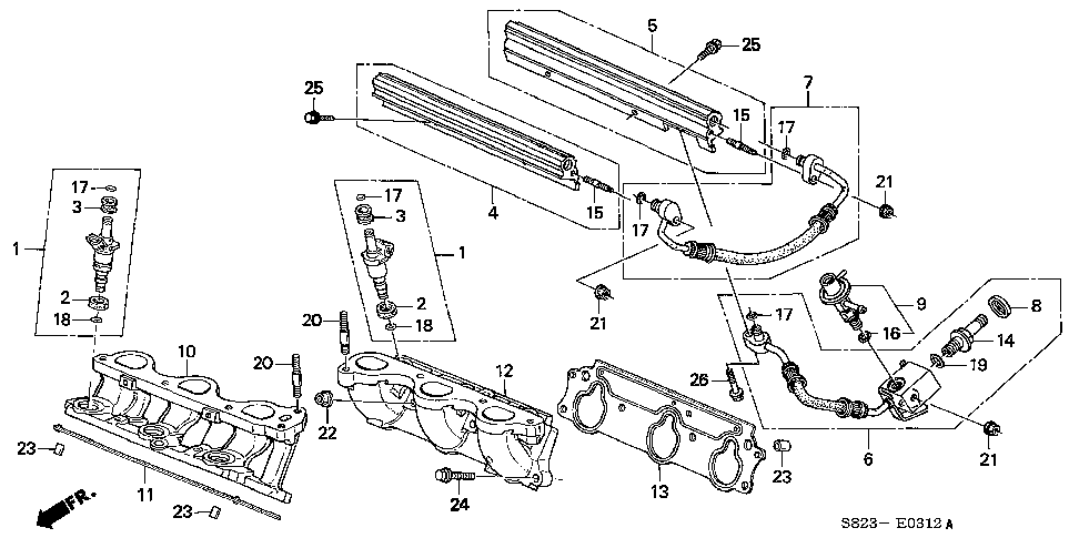 16610-P8C-A20 - PIPE, FR. FUEL