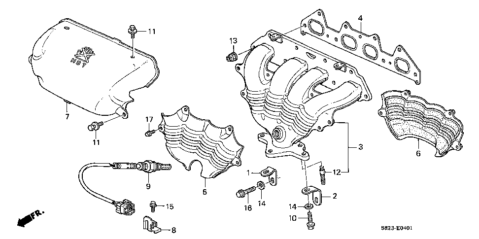 18115-PAA-L21 - GASKET, EX. MANIFOLD (NIPPON LEAKLESS)