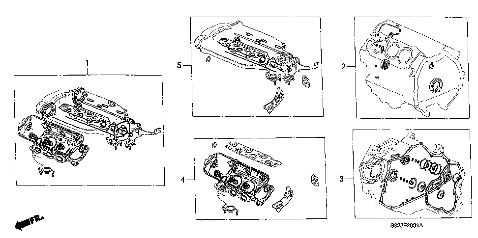 06120-P8C-A21 - GASKET KIT, RR. CYLINDER HEAD