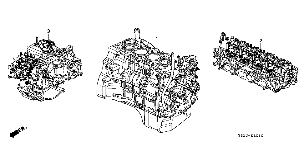 10003-PAA-A00 - GENERAL ASSY., CYLINDER HEAD