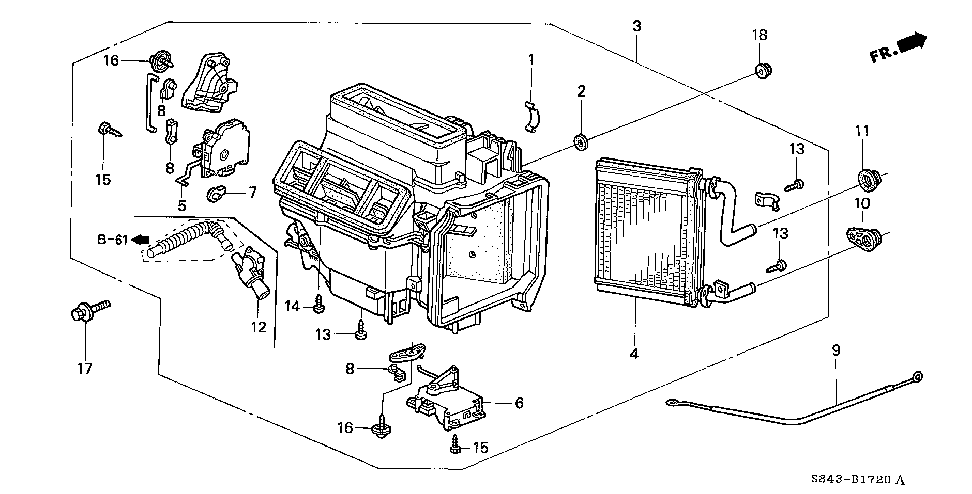 79544-S87-A01 - CABLE, WATER VALVE CONTROL