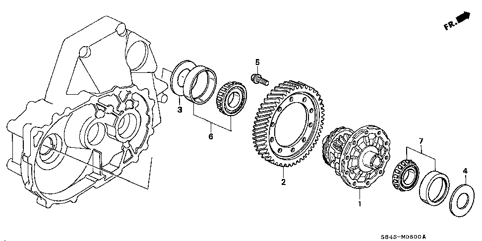 41100-PX5-J43 - DIFFERENTIAL