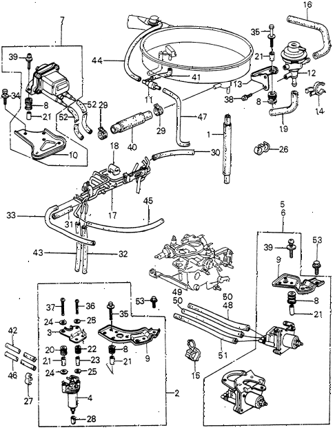 1982 civic GL(1500) 3 DOOR 5MT TUBING (4) diagram