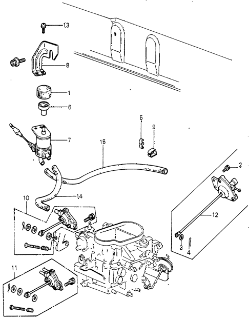 1982 civic **(WAGOVAN) 5 DOOR 5MT A/C SOLENOID VALVE - TUBING diagram 1982 civic **(WAGOVAN) 5 DOOR 5MT A/C SOLENOID VALVE - TUBING diagram