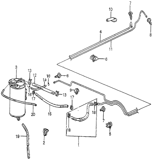1982 accord DX 4 DOOR 5MT CANISTER diagram 1982 accord DX 4 DOOR 5MT CANISTER diagram