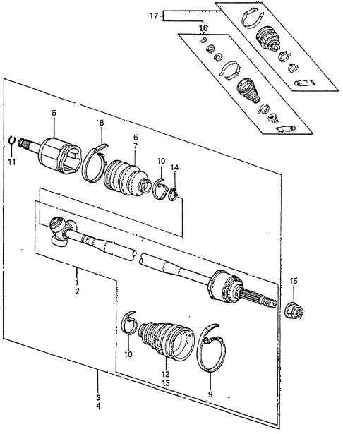 1982 accord DX 3 DOOR HMT DRIVESHAFT diagram 1982 accord DX 3 DOOR HMT DRIVESHAFT diagram