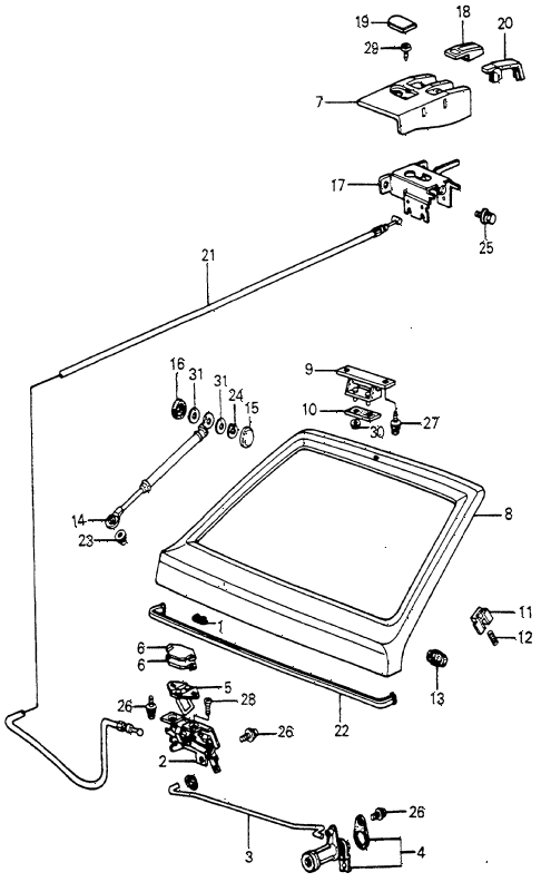 1982 accord LX 3 DOOR HMT TAILGATE 3DR diagram 1982 accord LX 3 DOOR HMT TAILGATE 3DR diagram
