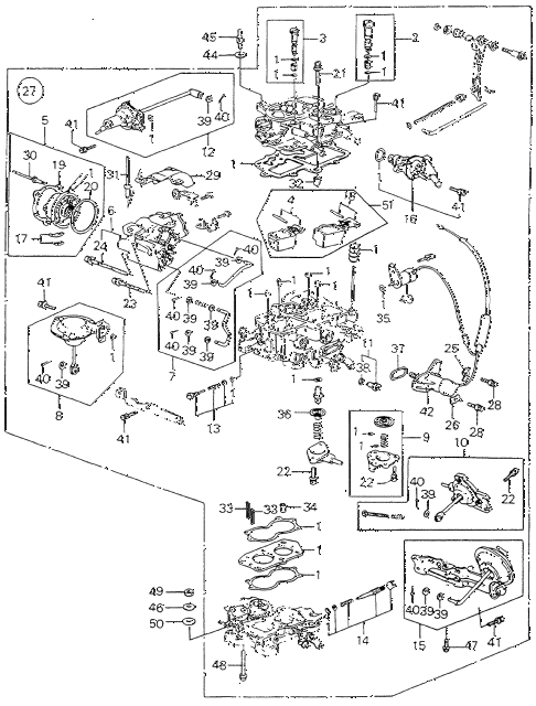 1982 accord DX 4 DOOR 5MT CARBURETOR diagram 1982 accord DX 4 DOOR 5MT CARBURETOR diagram