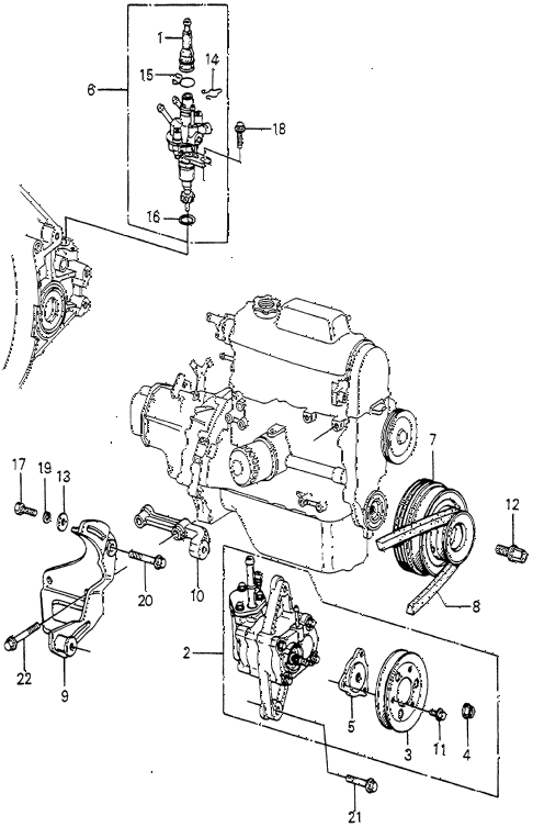 1982 accord DX 4 DOOR 5MT P.S. PUMP - SPEED SENSOR diagram 1982 accord DX 4 DOOR 5MT P.S. PUMP - SPEED SENSOR diagram