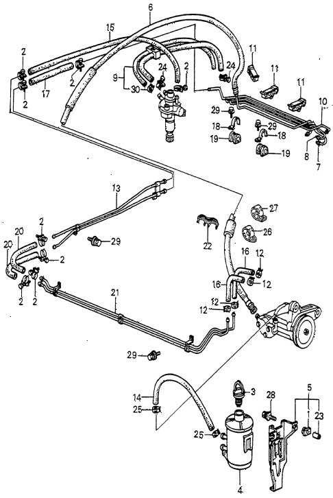 1985 accord LX 4 DOOR 4AT P.S. OIL TANK diagram 1985 accord LX 4 DOOR 4AT P.S. OIL TANK diagram