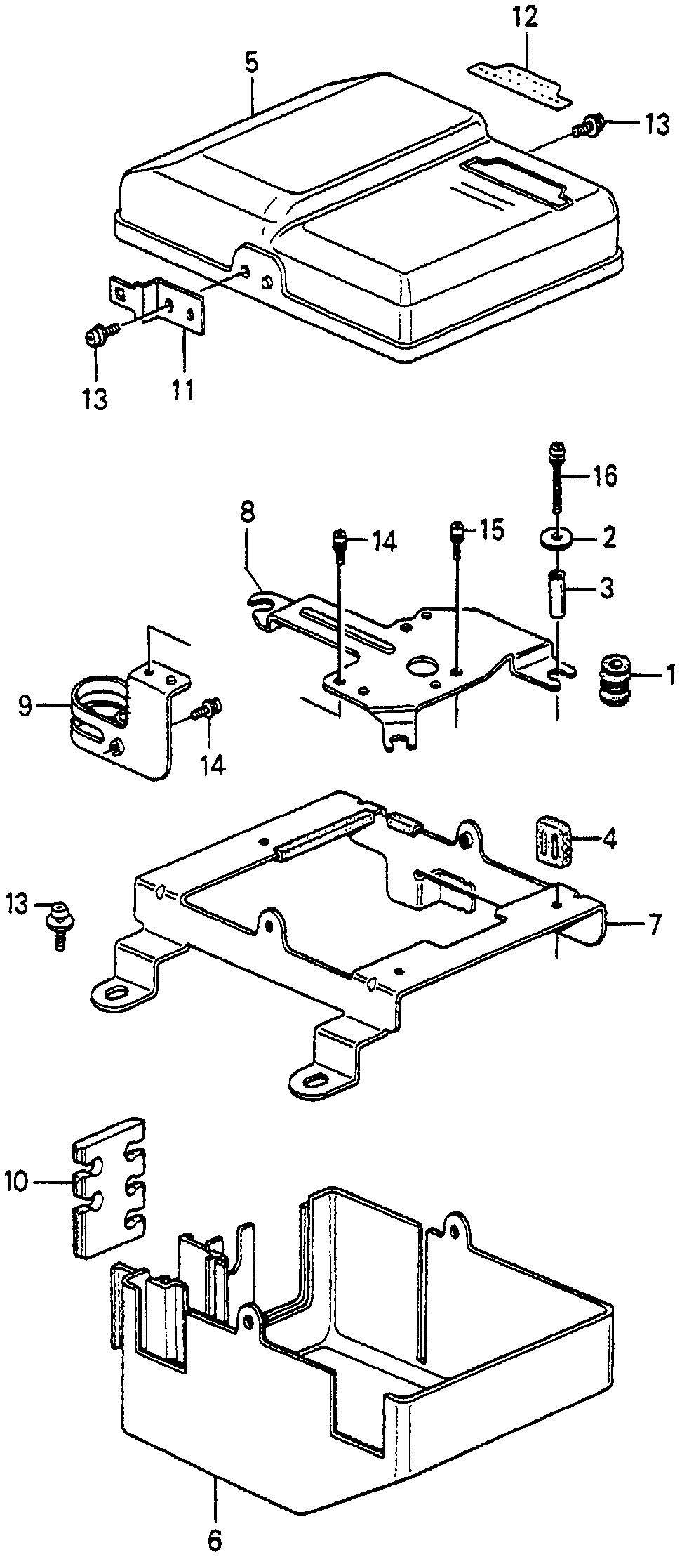 36204-PD6-661 - BASE B, CONTROL BOX