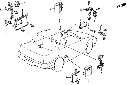 1986 prelude SI 2 DOOR 4AT CONTROL UNIT (SI) diagram 1986 prelude SI 2 DOOR 4AT CONTROL UNIT (SI) diagram
