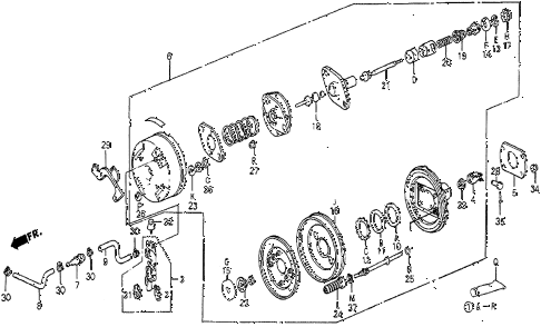 1985 prelude SI 2 DOOR 4AT VACUUM BOOSTER (SI) diagram