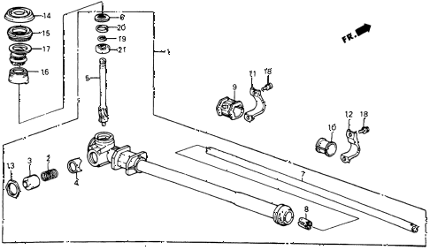 1985 crx DX 2 DOOR 5MT STEERING GEAR BOX diagram 1985 crx DX 2 DOOR 5MT STEERING GEAR BOX diagram