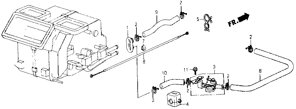 39273-SB2-000 - CABLE, WATER VALVE
