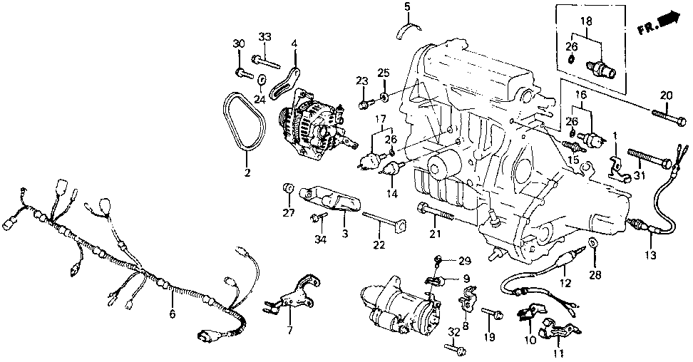 16706-PE0-000 - CLAMP, TUBE
