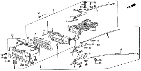 1985 civic **(1300) 3 DOOR 4MT HEATER LEVER diagram 1985 civic **(1300) 3 DOOR 4MT HEATER LEVER diagram