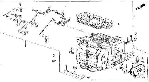 1985 civic **(1300) 3 DOOR 4MT HEATER UNIT diagram 1985 civic **(1300) 3 DOOR 4MT HEATER UNIT diagram