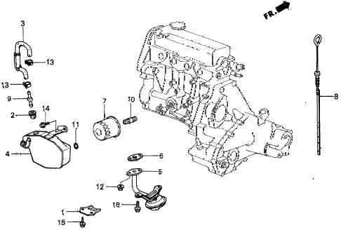 1985 civic DX 5 DOOR 5MT BREATHER CHAMBER diagram 1985 civic DX 5 DOOR 5MT BREATHER CHAMBER diagram
